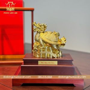 Tượng Kim Quy Dát Vàng 24K