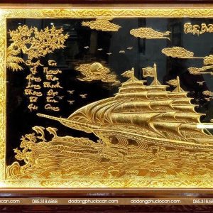 tranh thuan buom xuoi gio bang dong ma vang 24k 291 1
