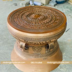Trống đồng Ngọc Lũ tinh xảo – Đường kính 80 cm, đúc thủ công