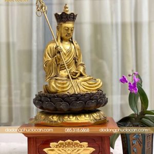 Alternative view of Tượng Địa Tạng Vương Bồ Tát bằng đồng