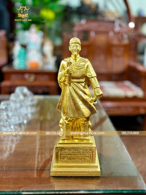 Tượng Đức Thánh Trần bằng đồng dát vàng | Phúc Lộc An