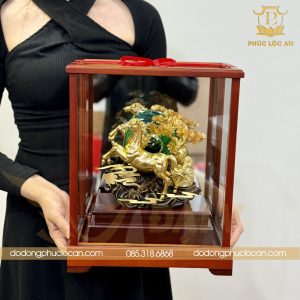 Tượng Ngựa Mã Đáo Thành Công Dát Vàng 24K