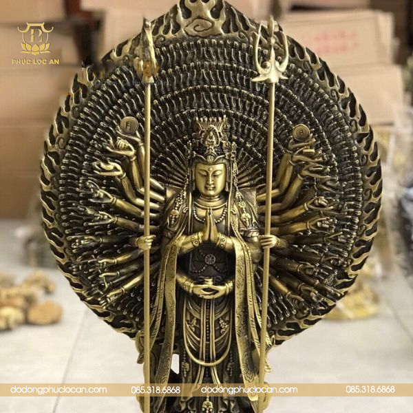 Tượng Phật Thiên Thủ Thiên Nhãn bằng đồng Phúc Lộc An