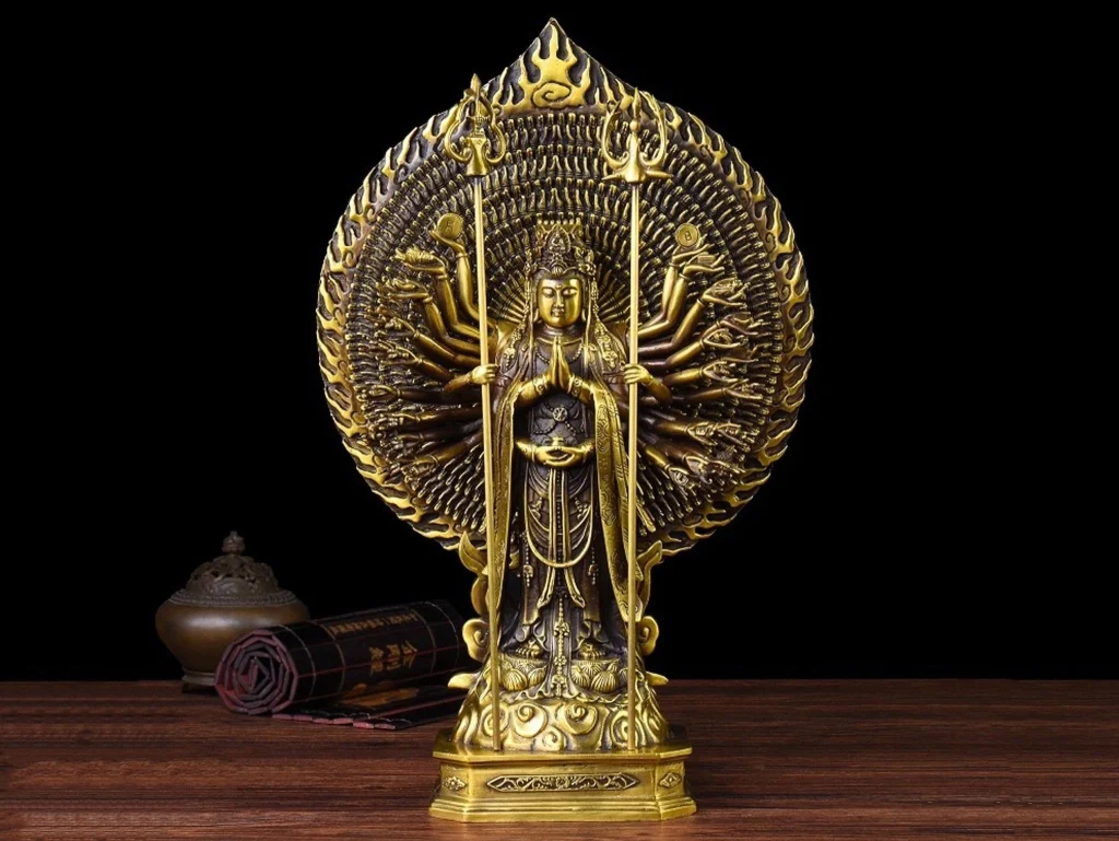 Tượng Phật Thiên Thủ Thiên Nhãn bằng đồng Phúc Lộc An