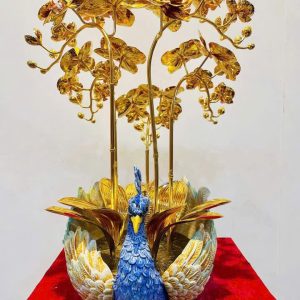 CHẬU LAN HỒ ĐIỆP DÁT VÀNG – BÌNH CÔNG SANG TRỌNG