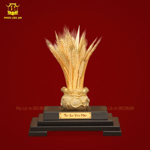 Hũ Lúa Thần Tài Dát Vàng 24K