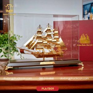 mo hinh thuyen buom ma vang 24k qua bieu sep doi tac qua tet 2026 583 17