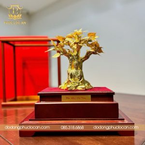 phat ngoi duoi cay bo de dat vang 24k qua tang phong thuy de ban cao cap 584 2