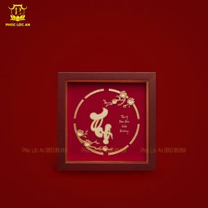 tranh chu phuc tho tam an dat vang bo tranh mang lai hanh phuc truong tho binh an 636 6