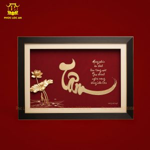 tranh chu phuc tho tam an dat vang bo tranh mang lai hanh phuc truong tho binh an 636 9