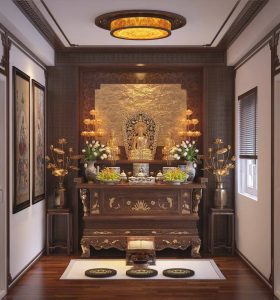 Thi Công Phòng Thờ Biệt Thự2